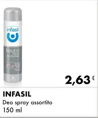 Iper Tosano INFASIL Deo spray assortito offerta