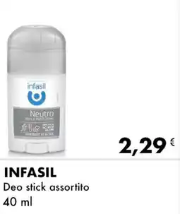 Iper Tosano INFASIL Deo stick assortito offerta