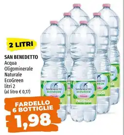 Emi Supermercati SAN BENEDETTO Acqua Oligominerale Naturale EcoGreen offerta