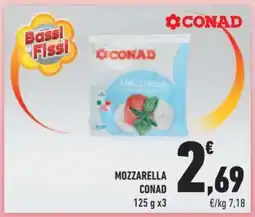 Conad Superstore Mozzarella CONAD offerta