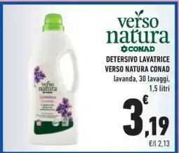 Conad Superstore DETERSIVO LAVATRICE VERSO NATURA CONAD offerta