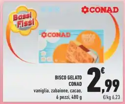 Conad Superstore Bisco gelato CONAD offerta