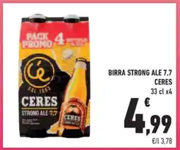 Conad Superstore BIRRA STRONG ALE 7,7 CERES offerta