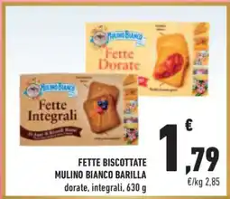 Conad Superstore Fette Biscottate Mulino Bianco Barilla offerta