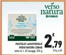 Conad Superstore PASTIGLIE LAVASTOVIGLIE VERSO NATURA CONAD offerta