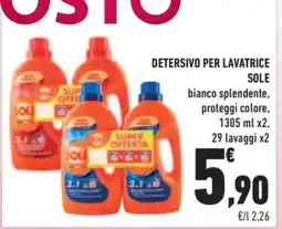 Conad Superstore DETERSIVO PER LAVATRICE SOLE offerta