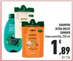 Conad Superstore SHAMPOO ULTRA DOLCE GARNIER offerta