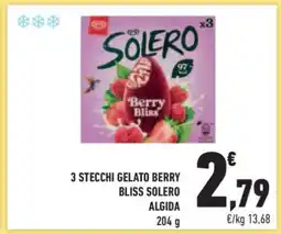 Conad Superstore 3 STECCHI GELATO BERRY BLISS SOLERO ALGIDA offerta