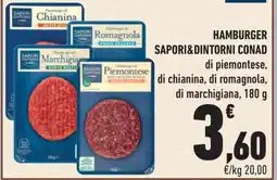 Conad Superstore Hamburger Sapori&Dintorni Conad offerta