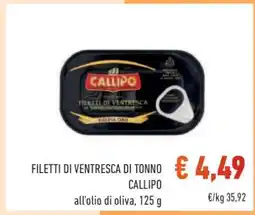 Conad Superstore FILETTI DI VENTRESCA DI TONNO CALLIPO offerta