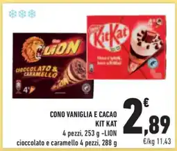 Conad Superstore CONO VANIGLIA E CACAO KIT KAT offerta