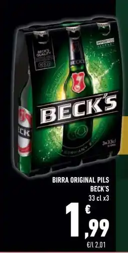 Conad Superstore BIRRA ORIGINAL PILS BECK'S offerta