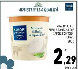 Conad Mozzarella di Bufala Campana DOP Sapori&Dintorni Conad offerta