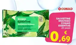 Conad SALVIETTINE MULTIUSO CONAD ESSENTIAE offerta