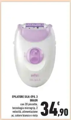 Conad Superstore Epilatore Silk-épil 3 Braun offerta