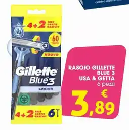Conad RASOIO GILLETTE BLUE 3 USA & GETTA offerta