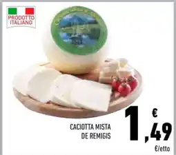 Conad Caciotta Mista De Remigis offerta