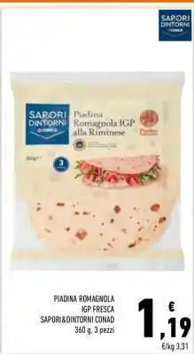 Conad PIADINA ROMAGNOLA IGP FRESCA offerta