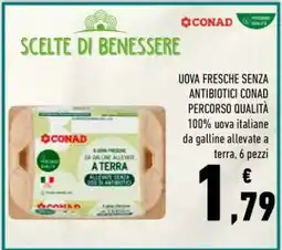 Conad Uova Fresche Senza Antibiotici Conad Percorso Qualità offerta