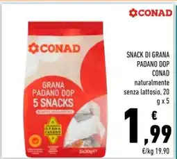 Conad SNACK DI GRANA PADANO DOP CONAD offerta