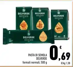 Conad PASTA DI SEMOLA DELVERDE offerta