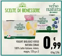 Conad Yogurt Biologici Verso Natura Conad offerta