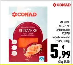 Conad SALMONE SCOZZESE AFFUMICATO CONAD offerta