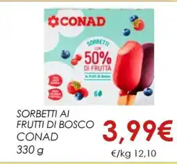 Conad SORBETTI AI FRUTTI DI BOSCO CONAD offerta