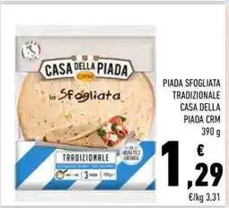 Conad PIADA SFOGLIATA TRADIZIONALE CASA DELLA PIADA CRM offerta