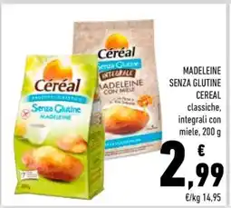 Conad Madeleine Senza Glutine Céréal offerta