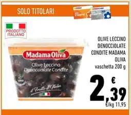 Conad Olive Leccino Denocciolate Condite Madama Oliva offerta