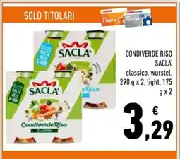 Conad CONDIVERDE RISO SACLA' offerta