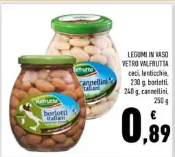 Conad Legumi in Vaso Vetro Valfrutta offerta