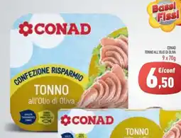 Conad CONAD TONNO ALL'OLIO DI OLIVA offerta