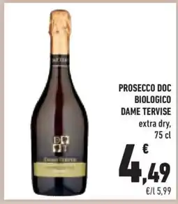 Conad PROSECCO DOC BIOLOGICO DAME TERVISE offerta