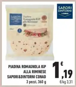 Conad Piadina Romagnola IGP alla Riminese Sapori&Dintorni Conad offerta