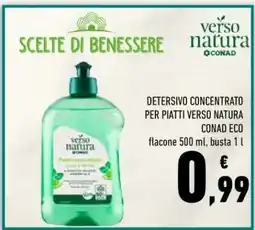 Conad Detersivo Concentrato per Piatti Verso Natura Conad Eco offerta