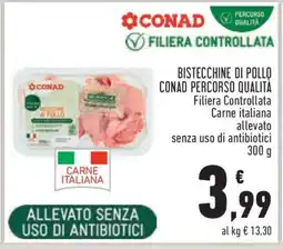 Conad Bistecchine di Pollo CONAD Percorso Qualità offerta