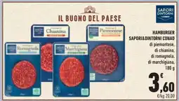 Conad Hamburger Sapori&Dintorni Conad offerta