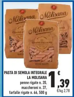 Conad PASTA DI SEMOLA INTEGRALE LA MOLISANA offerta