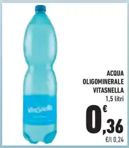 Conad ACQUA OLIGOMINERALE VITASNELLA offerta