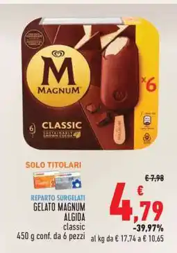 Conad GELATO MAGNUM ALGIDA classic offerta