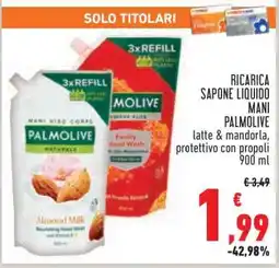 Conad PALMOLIVE RICARICA SAPONE LIQUIDO MANI offerta
