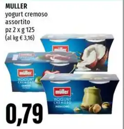 Emi Supermercati MULLER yogurt cremoso assortito offerta