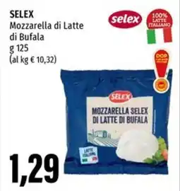 Emi Supermercati SELEX Mozzarella di Latte di Bufala offerta