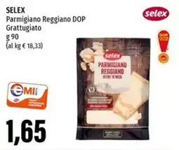 Emi Supermercati SELEX Parmigiano Reggiano DOP Grattugiato offerta
