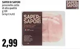 Emi Supermercati SAPER DI SAPORI prosciutto cotto di alta qualità offerta