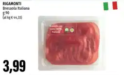 Emi Supermercati RIGAMONTI Bresaola Italiana offerta