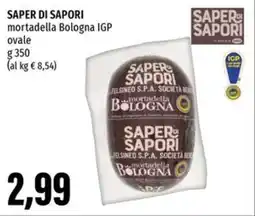 Emi Supermercati SAPER DI SAPORI mortadella Bologna IGP ovale offerta