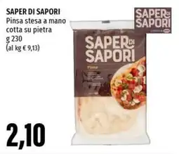 Emi Supermercati SAPER DI SAPORI Pinsa stesa a mano cotta su pietra offerta